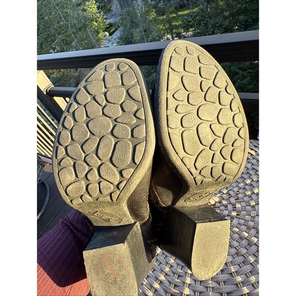 BOC Born Concept Casual Ankle Bootie Women 9 US 40.5 EU 3"Heel Black Leather - Picture 12 of 16